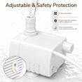 thumbnail image 6 of Skdwakiz 1.5L/51oz Cat Water Fountains for Drinking: Low Noise Automatic Pet Water Dispenser with 2 Water Flow Mode & Anti-Dry Burn - Cute Flower Shape Water Bowl for Cats and Dogs, Clear, 6 of 9