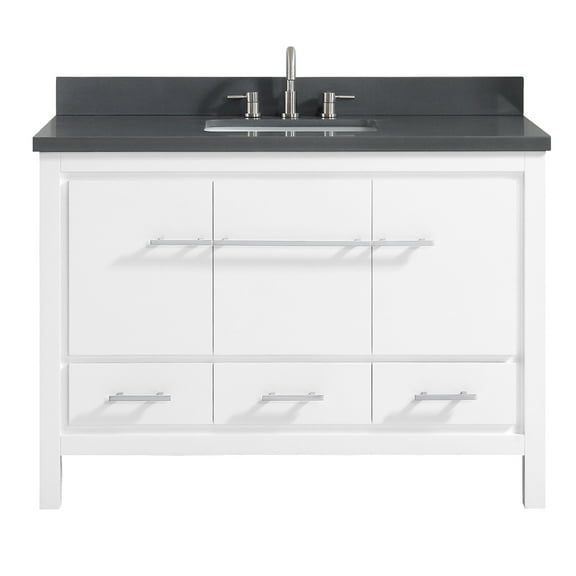Azzuri RILEY-VS49-WT Riley 49" Single Vanity Set - White