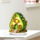 thumbnail image 4 of Cabaña de aguacate Kojanyu 2D para el hogar,sala de estar,entrada,decoración de escritorio,regalo,adorno de escritorio peculiar y lindo para el hogar y la oficina, 4 of 7