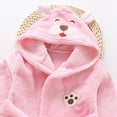 thumbnail image 5 of HFHAPW Kids Hooded Bathrobe Girls Soft Plush Hooded Flannel Pajamas Sleepwear Boys Spa Robe 18-24M 2T 3T 4T 5T 6T 7T 8T 9T 10T 11T 12T 13T 14T(Pink,13-14 Y), 5 of 6