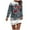 Grey, variant on TJAZFJPA Mesh Dress Women's Autumn and Winter Fashion Christmas Print Round Neck Long Sleeved Casual Dress Cruise Dresses for Women Linen Summer Dresses for Women