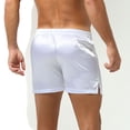 thumbnail image 4 of YWDJ Mens Underwear Boyshorts Lightweight No Show Mens Solid Color Casual Fashion Elastic Mid-Waist Shorts Underwear White XL, 4 of 4