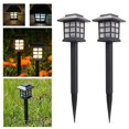 thumbnail image 1 of 2Pcs LED Solar Pathway Lights Outdoor Street Garden Lantern Waterproof Landscape Walkway Decoration Lighting Lawn Patio Lampwhite lampChina He Qiyong unisex, 1 of 1