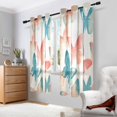 thumbnail image 2 of Yayeee Window Curtains Set of 2 for Living Room Light Filtering 63"x42", Watercolor Butterflies, 2 of 7