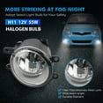 thumbnail image 2 of Pair Fog Light Lamps Frame Kit For Toyota Yaris Sedan 2007-2011 w/ Switch Wiring, 2 of 10