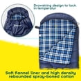 thumbnail image 3 of Saco de dormir Bessport con forro de franela impermeable 210 x 80 cm, 3 of 7