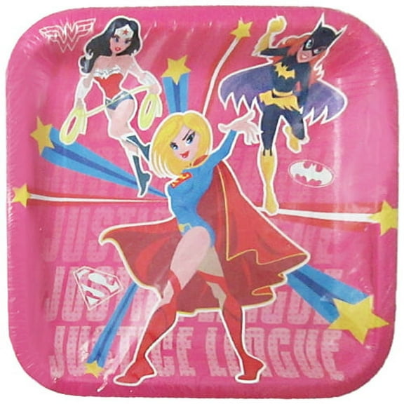 Justice League Girls Small Plates (8ct)