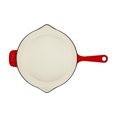 thumbnail image 1 of Lava Cast Iron Edition Series 11.02" Poêle Antiadhésive avec Becs Verseurs, Ronde, Rouge, 1 of 2