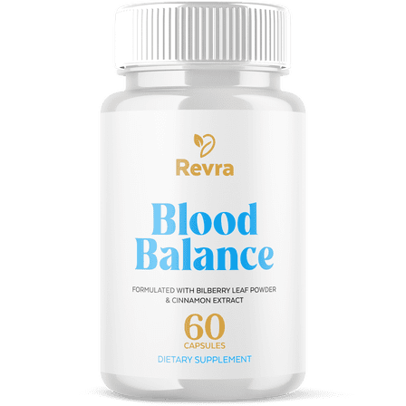 Revra Blood Balance Support Pills Advanced Formula Vitamin Supplement 60 Capsules