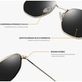 thumbnail image 4 of Lentes De Sol Hombre Mujer UV400 Polarizados Redondos Steampunk Hippie Cosplay Modelo Negro y Dorado, 4 of 4