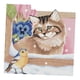 thumbnail image 3 of Kit de punto de cruz con estampado de cabaña para principiantes, gato, pájaro, 3 juegos, decoración de Macarena Kits de punto de cruz estampado, 3 of 8