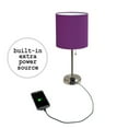 thumbnail image 5 of LimeLights White Stick Lamp with Charging Outlet and Fabric Two Pack Set, 5 of 7