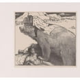 thumbnail image 2 of Richard Nicolaüs Roland Holst 21x20 Black Ornate Framed Double Matted Museum Art Print Titled: Tsar Nicolaas II of Russia on the Russian Bear (1899), 2 of 5