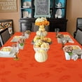 thumbnail image 4 of Thanksgiving Tablecloth Autumn Maple Leaf Table Cloth, Fall Harvest Leaves Tablecloths Waterproof Spillproof Table Cover for Dinner Kitchen Party Holiday Decoration Rust,Rectangle 60 x 84 Inch, 4 of 6
