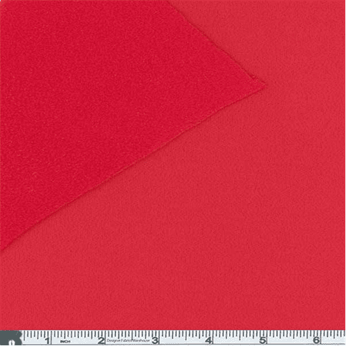 Soft Red Polartec Micro Fleece, Fabric By the Yard