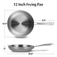 thumbnail image 2 of Koch Systeme CS 12 Inch Tri-Ply Stainless Steel Frying Pan, 2 of 7