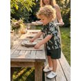 thumbnail image 6 of BemeyourBBs Toddler Baby Boy Hunting Clothes Summer Camouflage Outfit Camo Short Sleeve Butt Down Bowtie Shirts and Pockets Shorts 2 Piece Set, 6 of 9