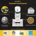thumbnail image 3 of NuWatt 4 in. Square Trim MR16 Low Voltage 12V Retrofit LED Can Light, 5CCT Recessed Downlight 12PK, 3 of 9