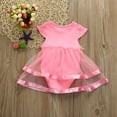 thumbnail image 3 of ZHUASHUM girls Dresses Party Baby Birthday Girls Bow Romper Jumpsuit Dress Tutu Skirt easter clothes Pink,Size:6-9 Months, 3 of 4