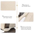 thumbnail image 6 of Costway 5PCS Patio Rattan Dining Set Swivel Chairs Cushioned Round Table Beige, 6 of 10