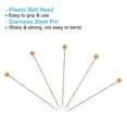 thumbnail image 4 of Uxcell Sewing Pins, 1 Inch Pearlized Ball Head Pins Straight Pin Orange, 200Pack, 4 of 6