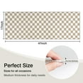 thumbnail image 5 of Beige and White Checkerboard Pattern Kitchen Rug Mat,Kitchen Runner Rugs Non Skid Washable,Decorative Kitchen Floor Mats for Kitchen,Sink,Laundry,17"X47", 5 of 5
