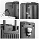 thumbnail image 4 of Equipaje giratorio multifunción con puerto de carga USB y portavasos, marco de aluminio, Maleta de equipo duro, 4 of 4