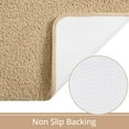 thumbnail image 3 of Lochas Beige Polyester Bath Rug, 36" x 24", Machine Washable, 3 of 12