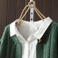 thumbnail image 4 of Wzzjkit Vêtements d'Automne Mode Femme Couleur Unie Cardigan à Manches Longues Chandail Col Rond, 4 of 6