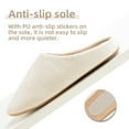 thumbnail image 5 of Somdot Memory Foam Slippers, with Thick and Soft Lining and a Silent Sole, Suitable for Both Men and Women, Off White, 5 of 6