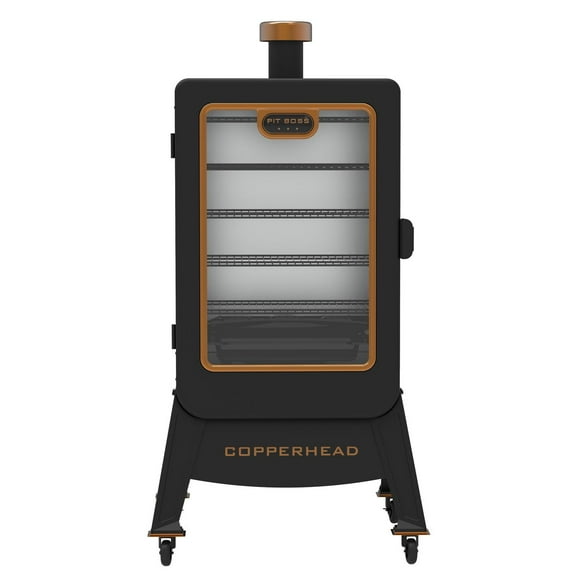 Pit Boss Copperhead 1300 Sq in Vertical Wood Pellet Smoker - Onyx Edition, Onyx Edition Copperhead