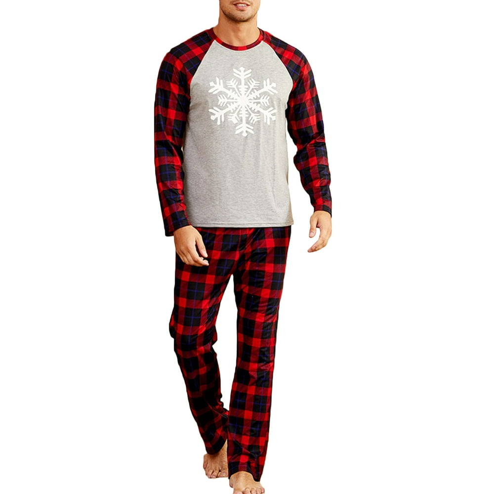 Eyicmarn Eyicmarn Family Matching Christmas Pajamas Set Mens