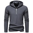 thumbnail image 2 of Yievot Quarter Zip up Hoodies for Men Casaul Pullover Sweatshirt Regular Fit Long Sleeve Winter Sweatshirts, 2 of 7