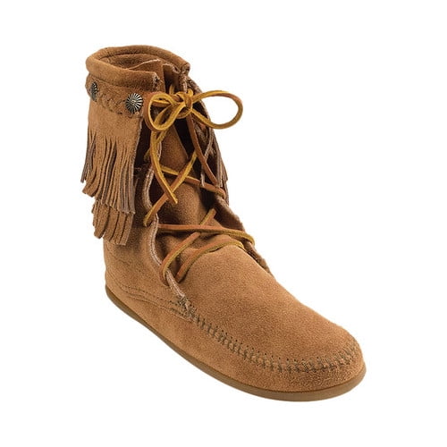 minnetonka double fringe tramper boot