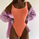 thumbnail image 1 of WILLBEST Trajes de Baño de Natación Para Mujer Trajes de Baño de Cintura Alta Para Mujer Traje de Baño Cruzado Con Lazo En La Espalda Traje de Baño Monokini Traje de Baño de 1 Pieza, 1 of 5