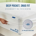 thumbnail image 6 of Luxury Full Size Tencel  Mattress Protector Deep Pocket -  Cooling Bed Cover Pad -  & Allergy-Friendly - Oeko-Tex Certified - Ultra Soft & Breathable, 6 of 6