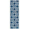 thumbnail image 3 of SAFAVIEH Easy Care Jace Geometric Area Rug, Navy/Ivory, 6' x 6' Round, 3 of 10