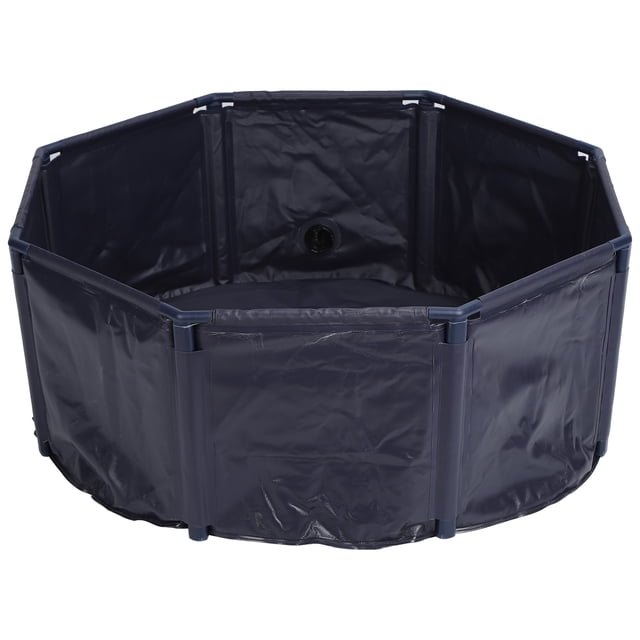 Piscina plegable para perros, portátil, de PVC, para interior y exterior, para perros, gatos y niños, M30/100 cm