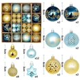 thumbnail image 3 of 44 bolas navideñas de plástico, irrompibles, reutilizables, con lazo para colgar, de 3 a 6 cm, para decoración de árboles de Navidad, 3 of 5