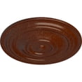 thumbnail image 3 of 31 1/2"OD x 2 1/2"P Traditional Ceiling Medallion (Fits Canopies up to 8 1/4"), Hand-Painted Burnished Mahogany Crackle, 3 of 6