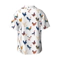 thumbnail image 7 of Kdxio Men's Hawaiian Shirt for Men Short Sleeve Shirt Various Rooster Summer Casual Holiday Beach Button Down T-Shirts, 7 of 7