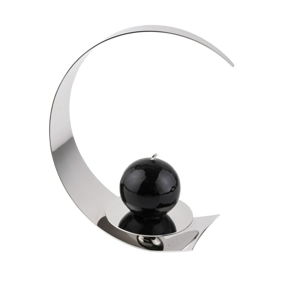 Candleholder stainless steel. The perfect gift for a wedding registry. Decorate your dining table for a special birthday party and holidays. Luxury Made In Italy.