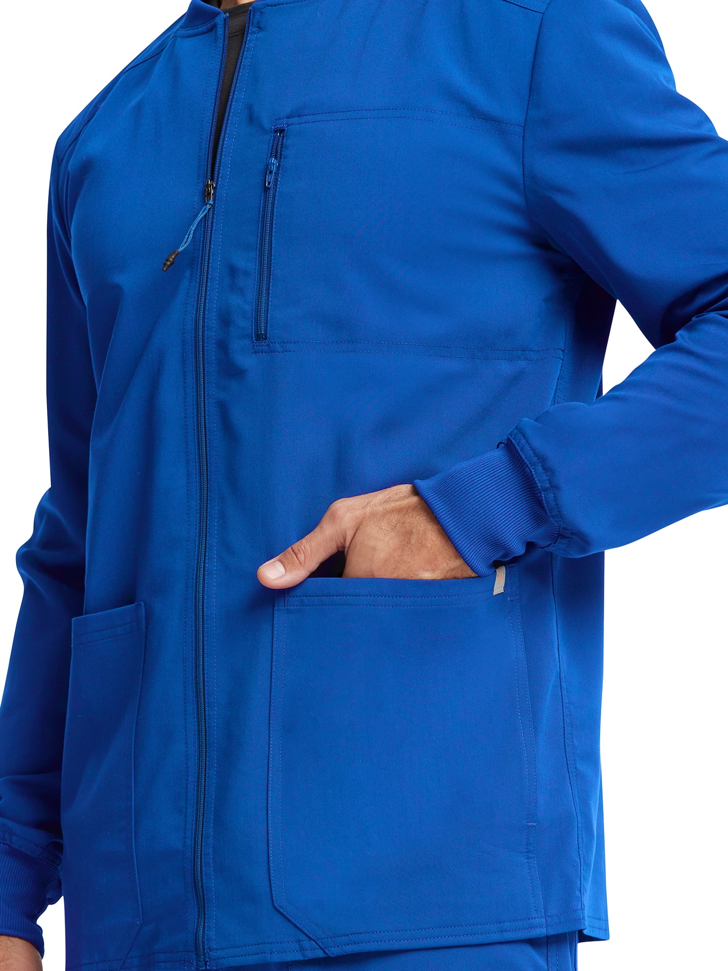 Scrubstar Men's Ultimate Stretch Antimicrobial Fabric Technology Zip Front Scrub Jacket WD318A