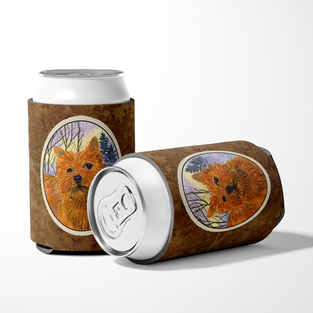 Caroline's Treasures SS1012CC Norwich Terrier Can or Bottle Hugger, Can Hugger, multicolor