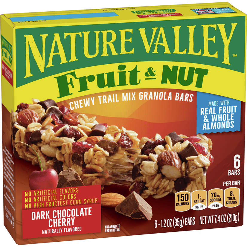 Photo 1 of Nature Valley Chewy Trail Mix Granola Bar, Dark Chocolate Cherry, 6 pack
2 boxes 
