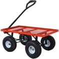 thumbnail image 2 of Triple Tree Garden Wagon 3 cu ft / 550 lb Capacity Cart with Removable Mesh Sides, 2 of 7