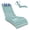 Aruba Blue, variant on FOOWIN HDPE Pool Lounge Chairs Set of 2, Adjustable Backrest Outdoor Pool Chairs with Headrest, All-Weather Poolside Reclining Chairs for Patio, Deck & Backyard, Grey