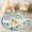 Color 1, variant on Washable Non Slip 3ft Round Rug, Construction Site Forest Excavator Crane Circle Area Rugs with Tassels Crawling Play Mat Nursery Carpet for Children Toddlers Bedroom