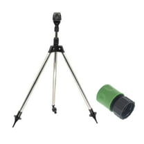 360° Rotating Tripod Sprinkler - Telescoping Lawn Sprinkler for Large Yards & Gardens - Automatic Irrigation System with Adjustable Water Flow