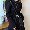 thumbnail image 3 of Luxury Solid Color Crossbody Lanyard Strap Phone Case For Iphone 15 Series,iPhone 15, 3 of 6